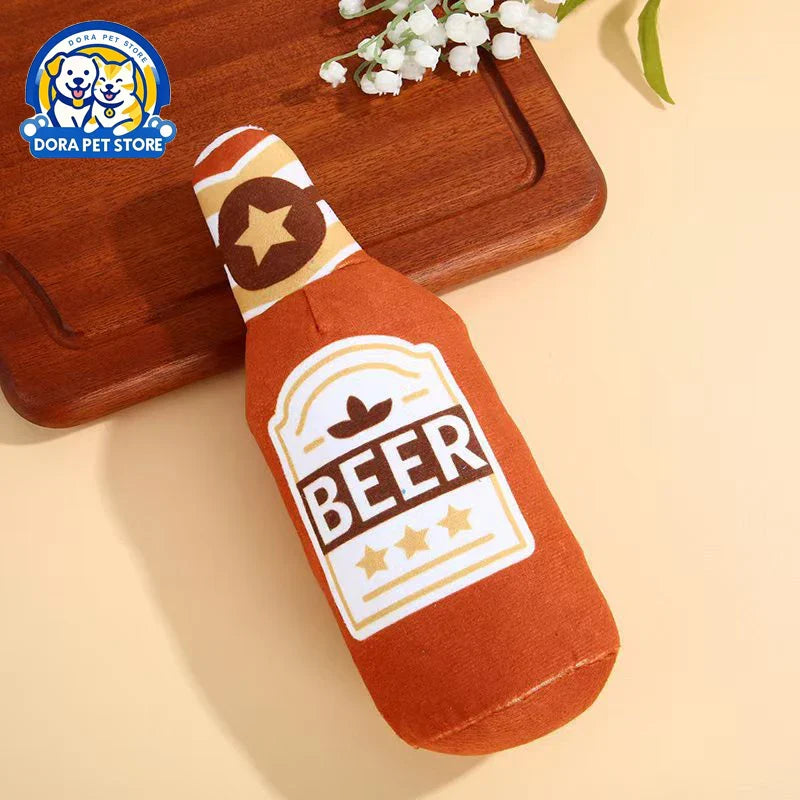Pet supplies simulation beer vodka whiskey bottle BB call pet dog cat companionship pet toys