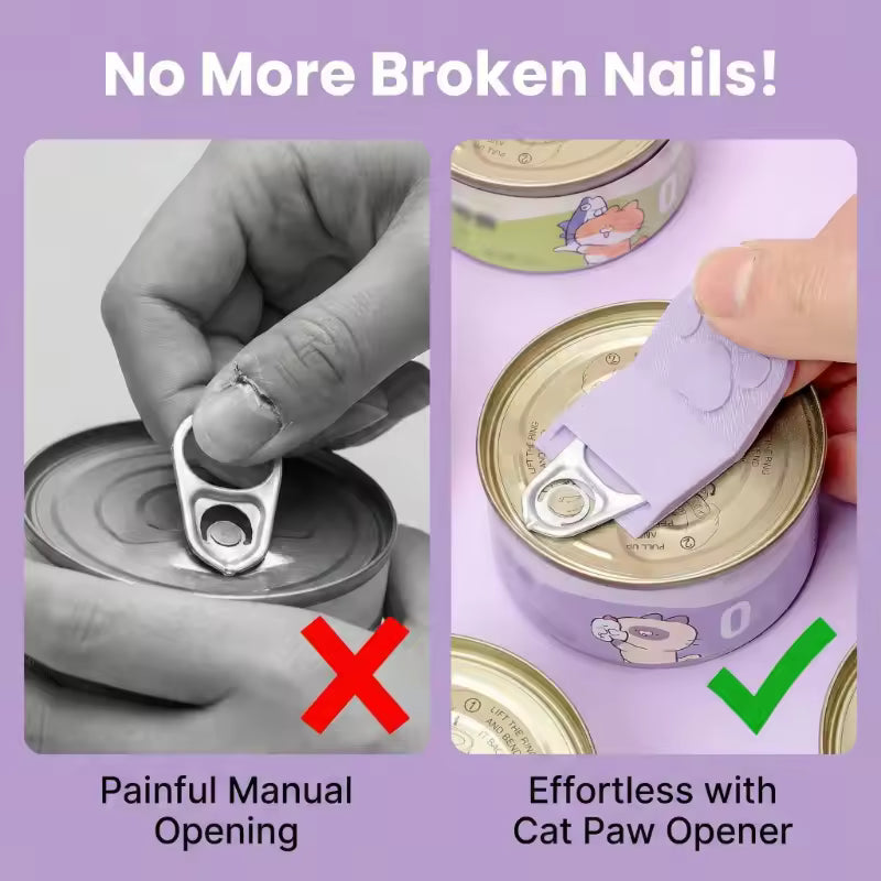 "Easy-Open" Cute Paw Can Opener - Protect Yourself & your furry friends !